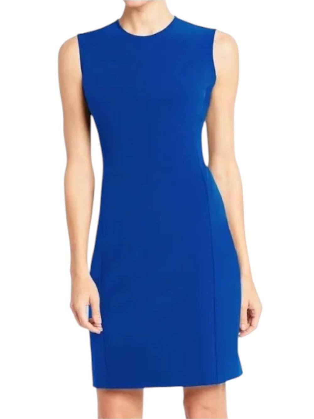 Of Mercer Women’s Size 2 Royal Blue Bedford Sleeveless Tank Sheath Dress